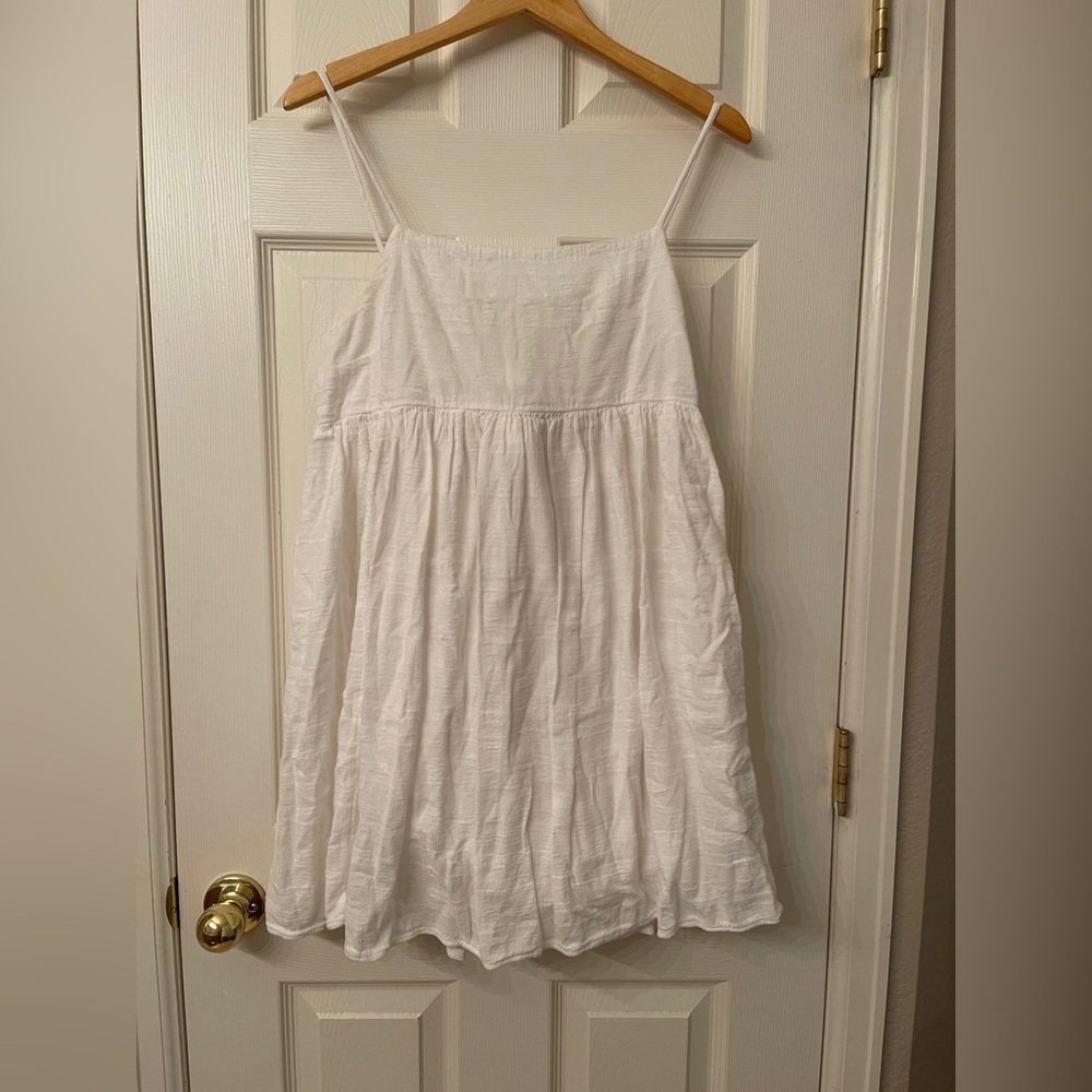American Eagle White Babydoll Top or Mini Skirt‎ | Built-In Lining | Size L - Picture 2 of 9